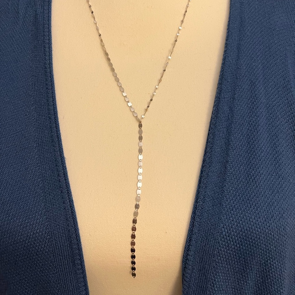 Lana Jewelry Nude Lariat 14k Necklace White Gold